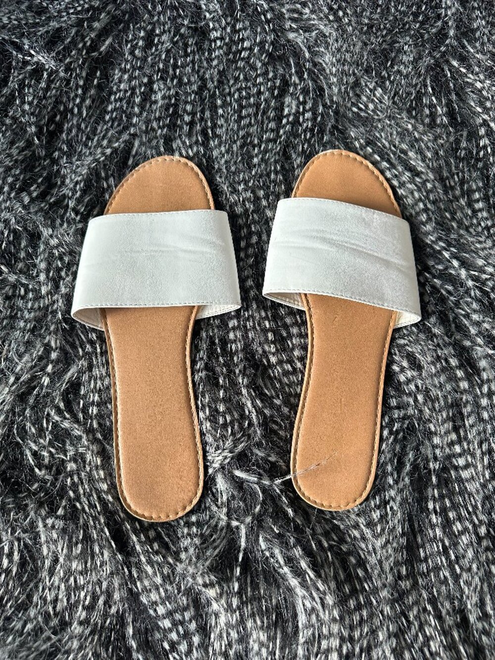 Lulus Addison White Slide Sandals